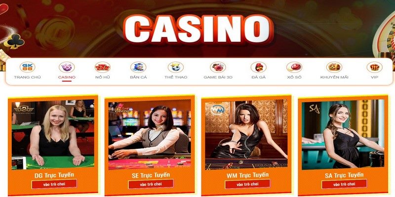 Casino trực tuyến GK88 thu hút người chơi mỗi ngày
